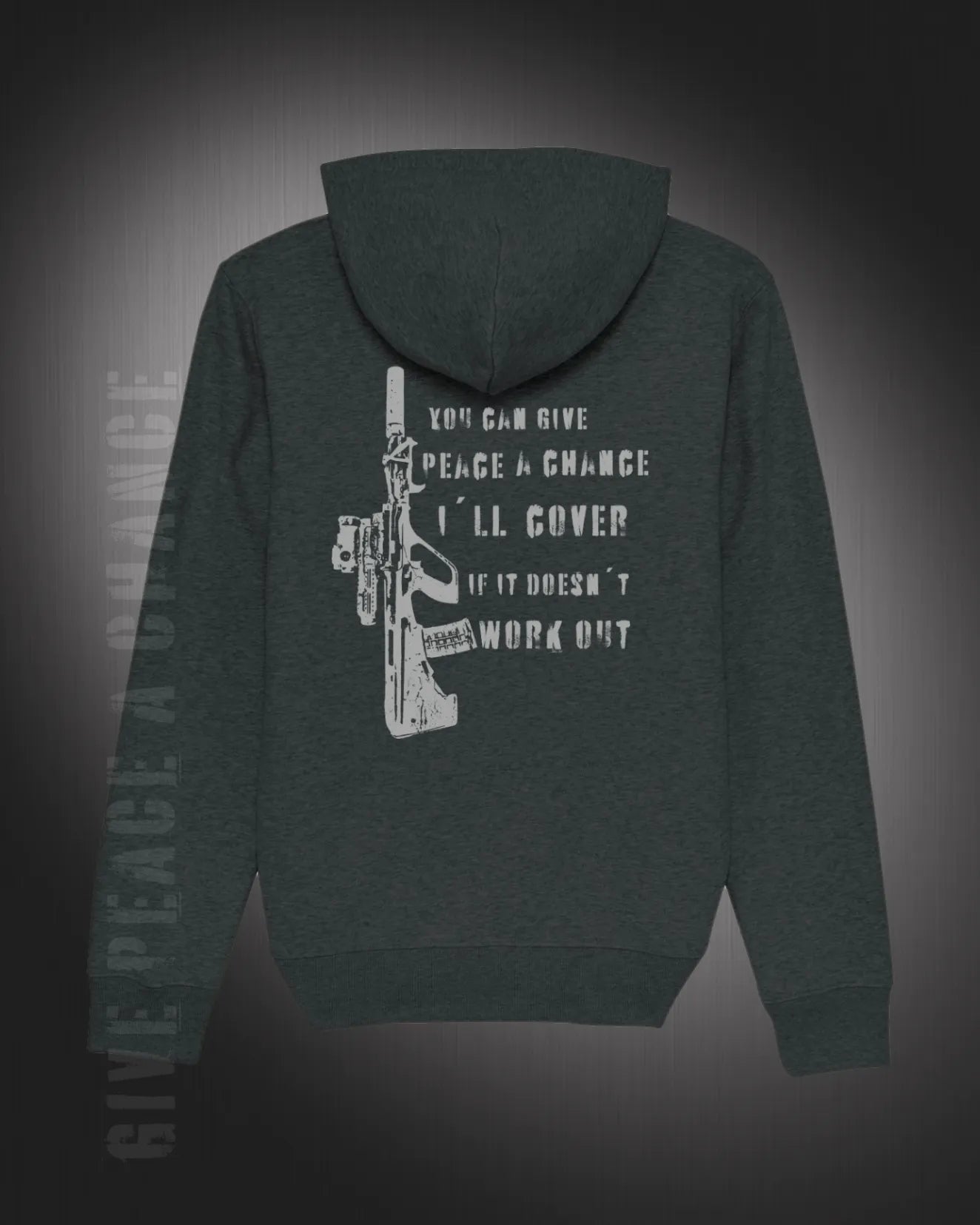 ZIPPER HOODIE / GIVE PEACE A CHANCE